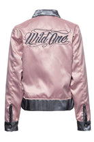 Queen Kerosin - Wendejacke aus Satin mit Stickerei «Wild One»