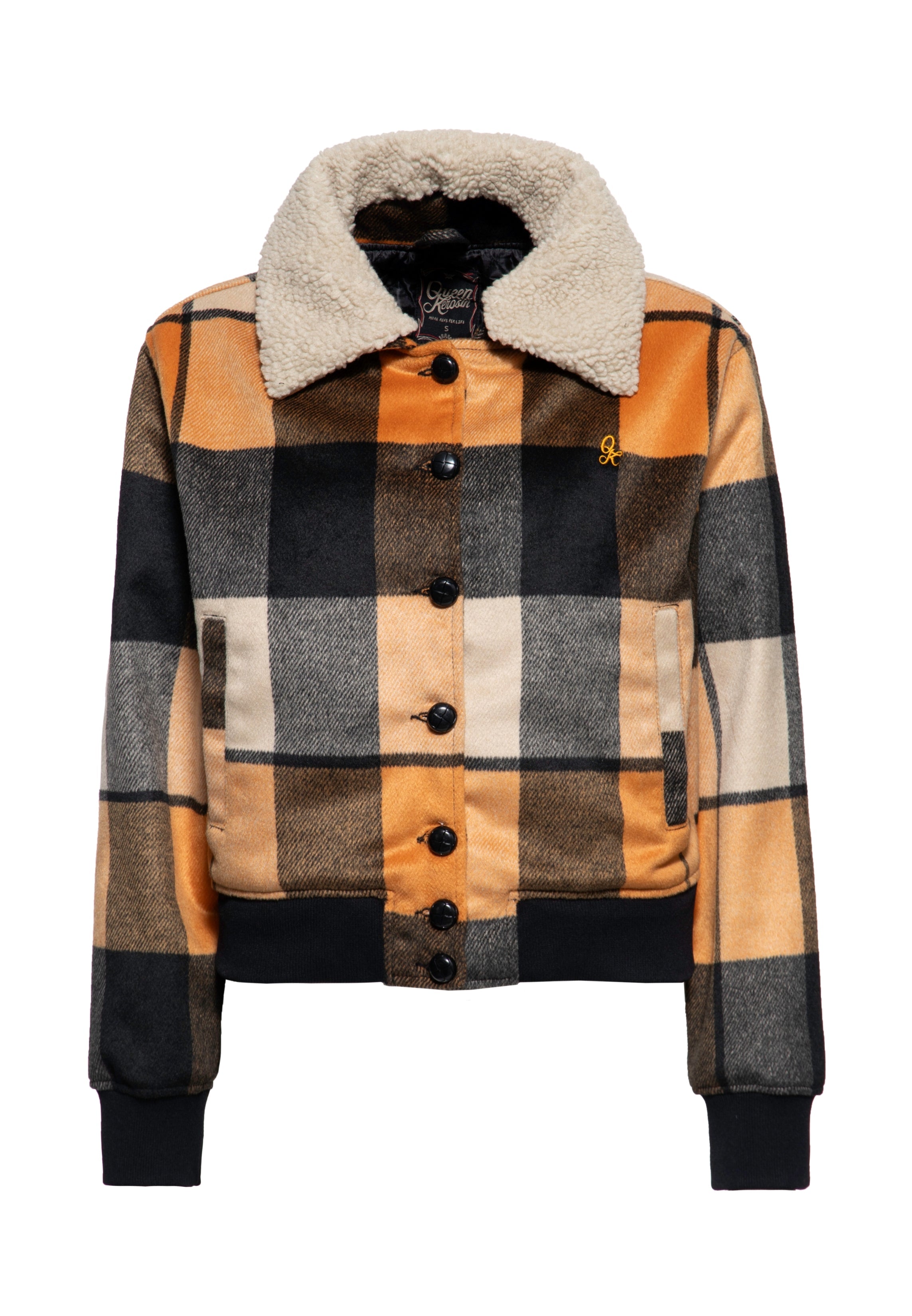 Winterjacke mit Teddykragen Winterjacken von Queen Kerosin
