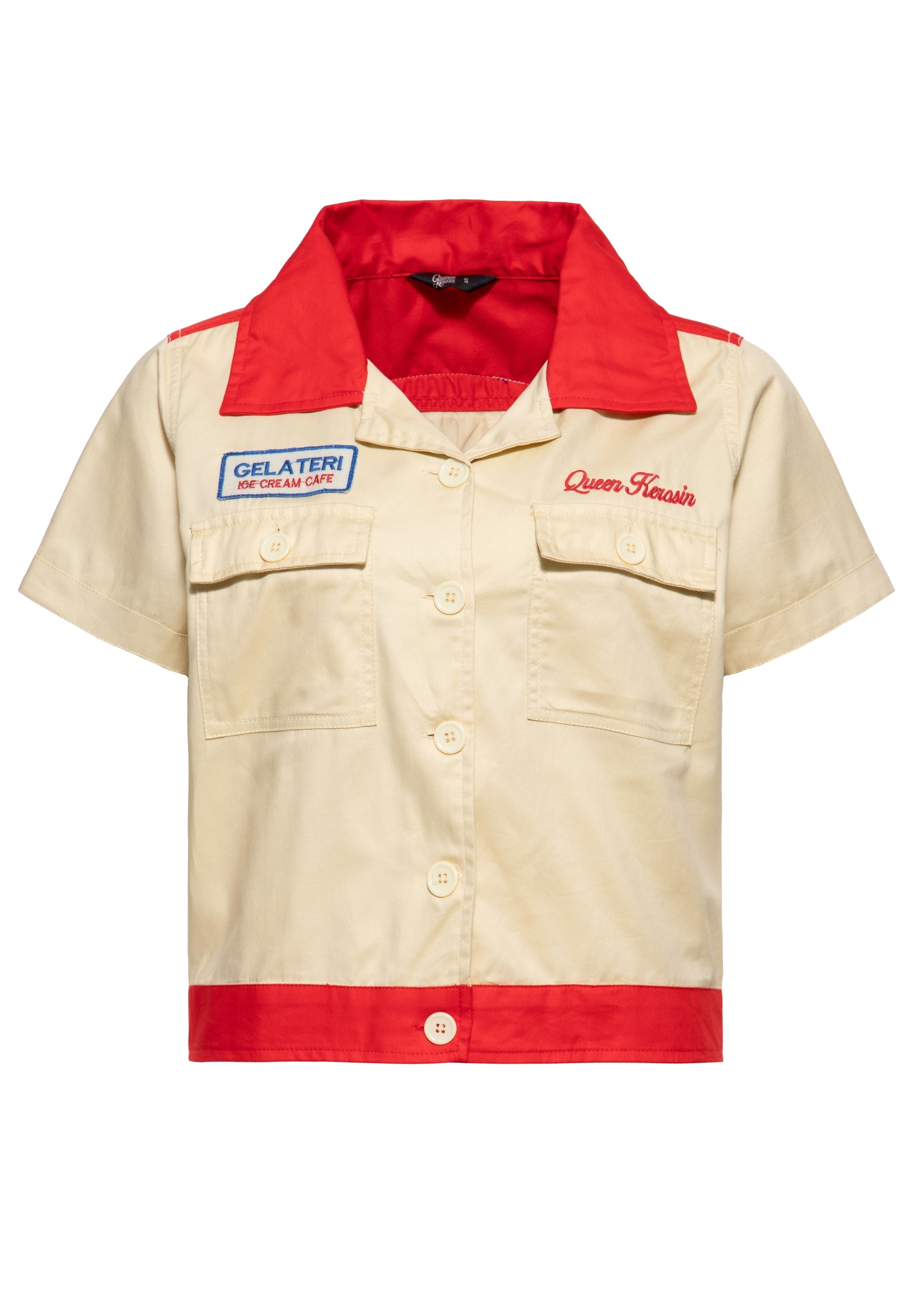 Queen Kerosin - Workwear Hemdbluse «Gelateri»