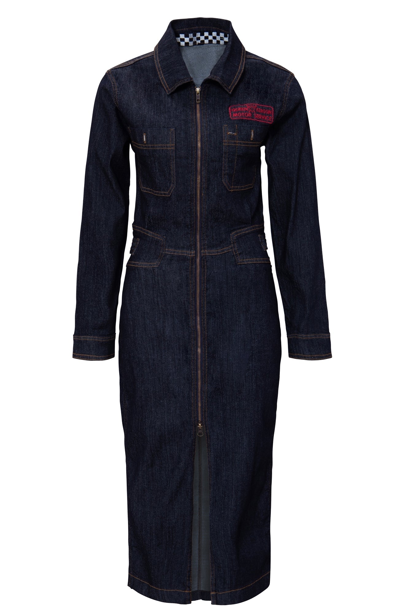 Queen Kerosin - Workwear Kleid im Vintage Look «Motor Queen Service»
