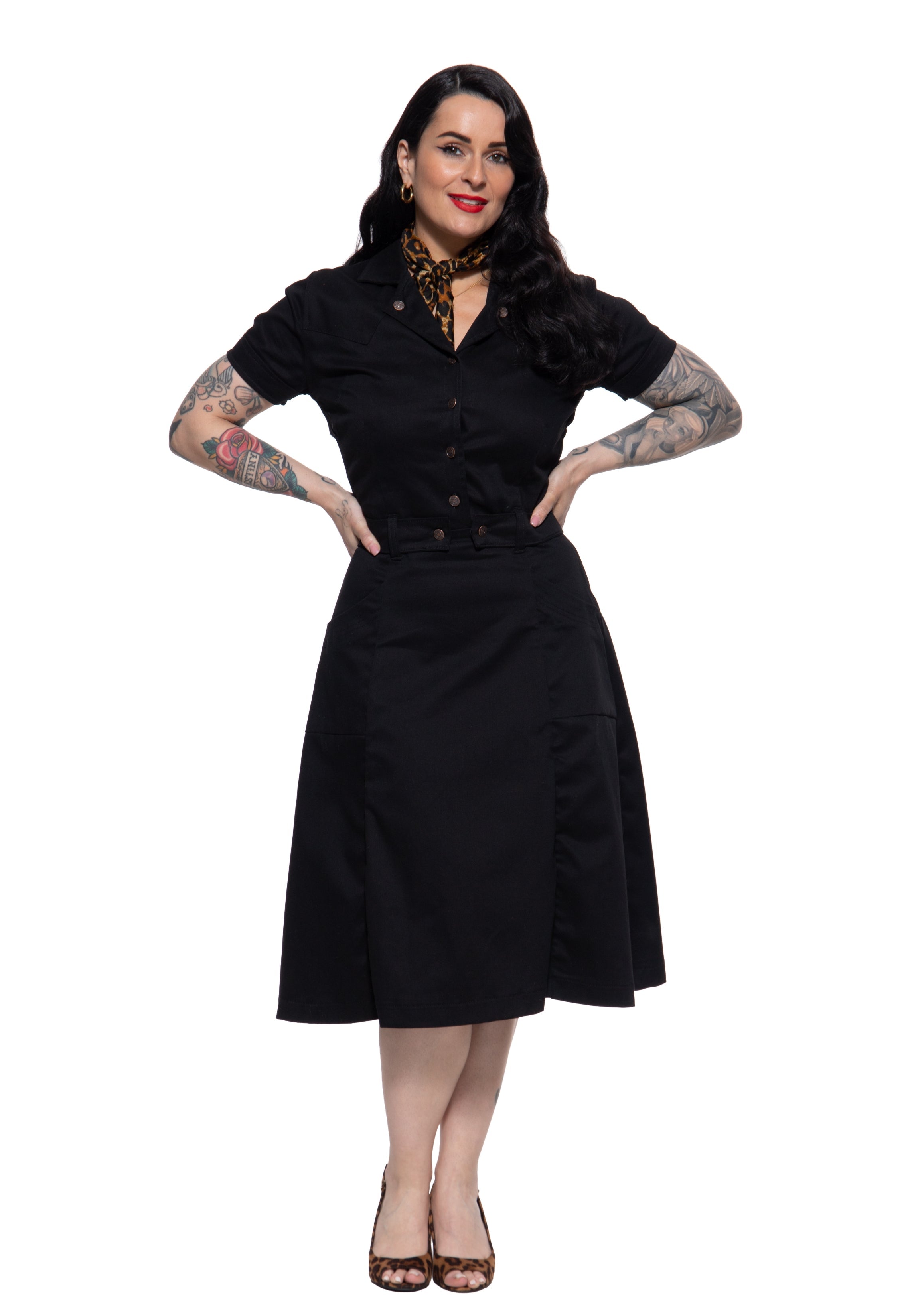 Workwear Swingkleid Kleider von Queen Kerosin