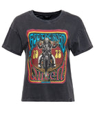 Queen Kerosin - Acid Wash T-Shirt «Hit the Road Queen»
