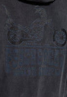 King Kerosin - Acid washed Zip Hoodie «Psychedelic Custom Chopper»