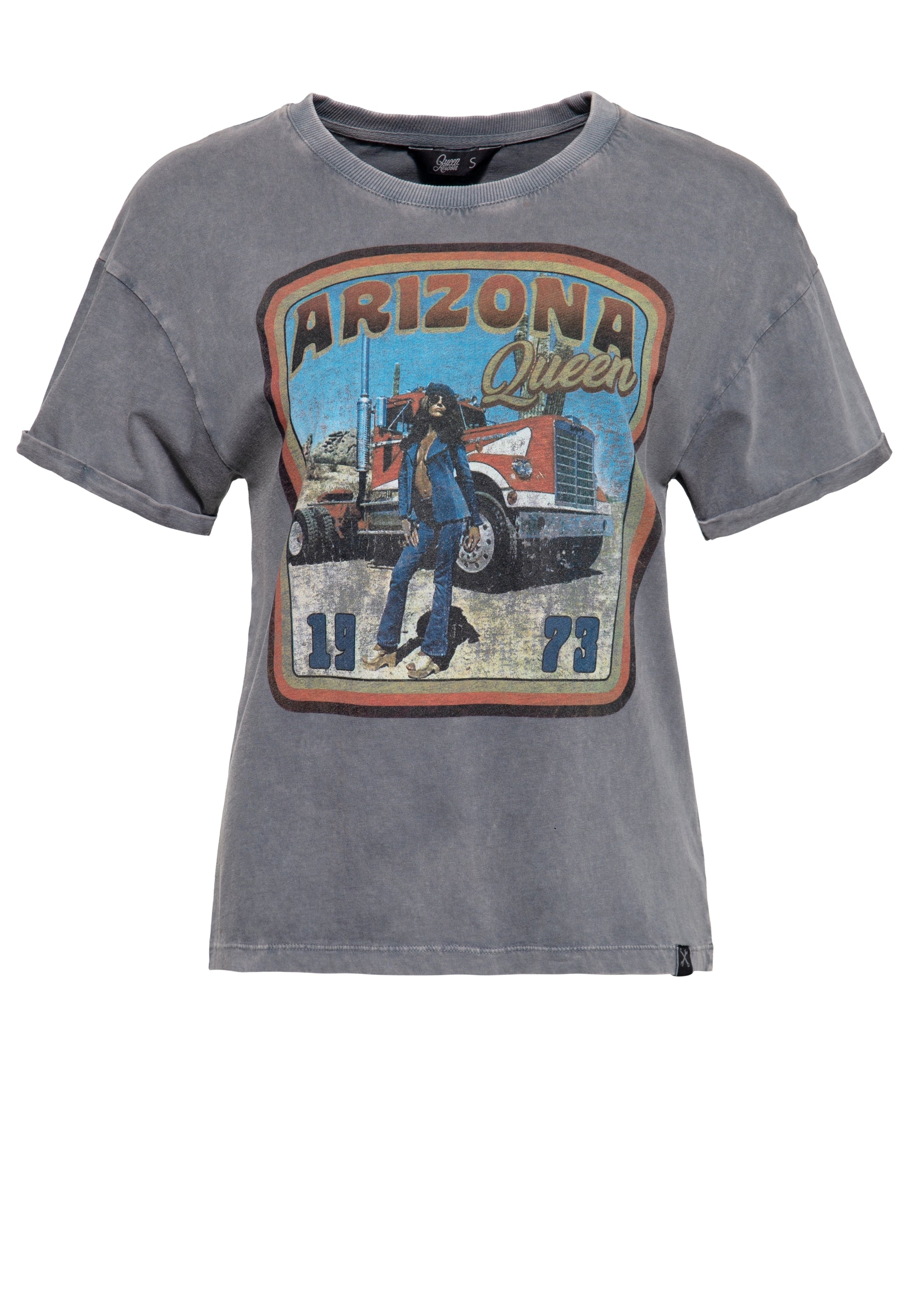 Queen Kerosin - Acidwash T-Shirt «Arizona Queen»