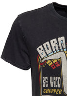 King Kerosin - Acidwash T-Shirt «Born to f**k»