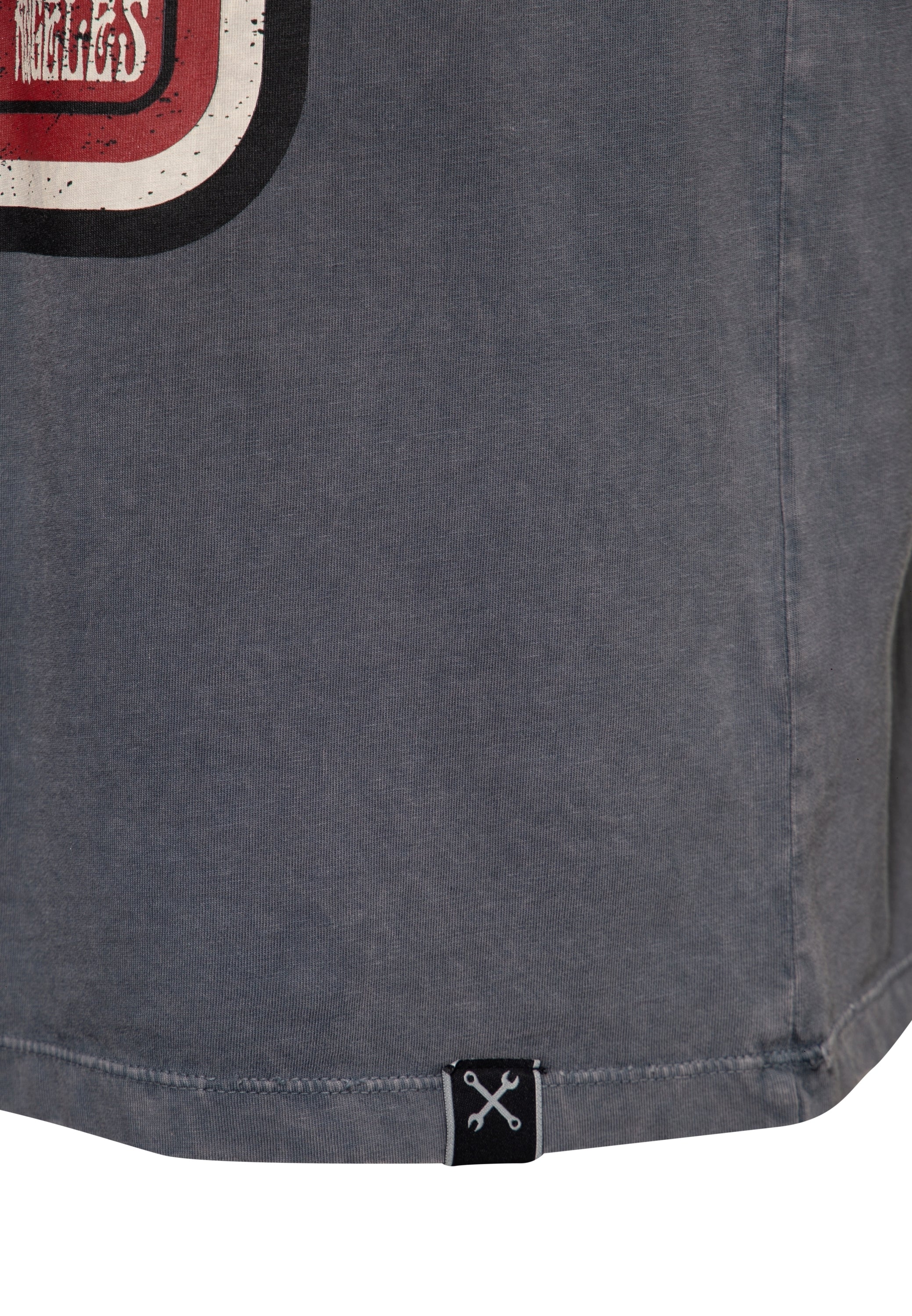 King Kerosin - Acidwash T-Shirt «Red Baron Speedshop»