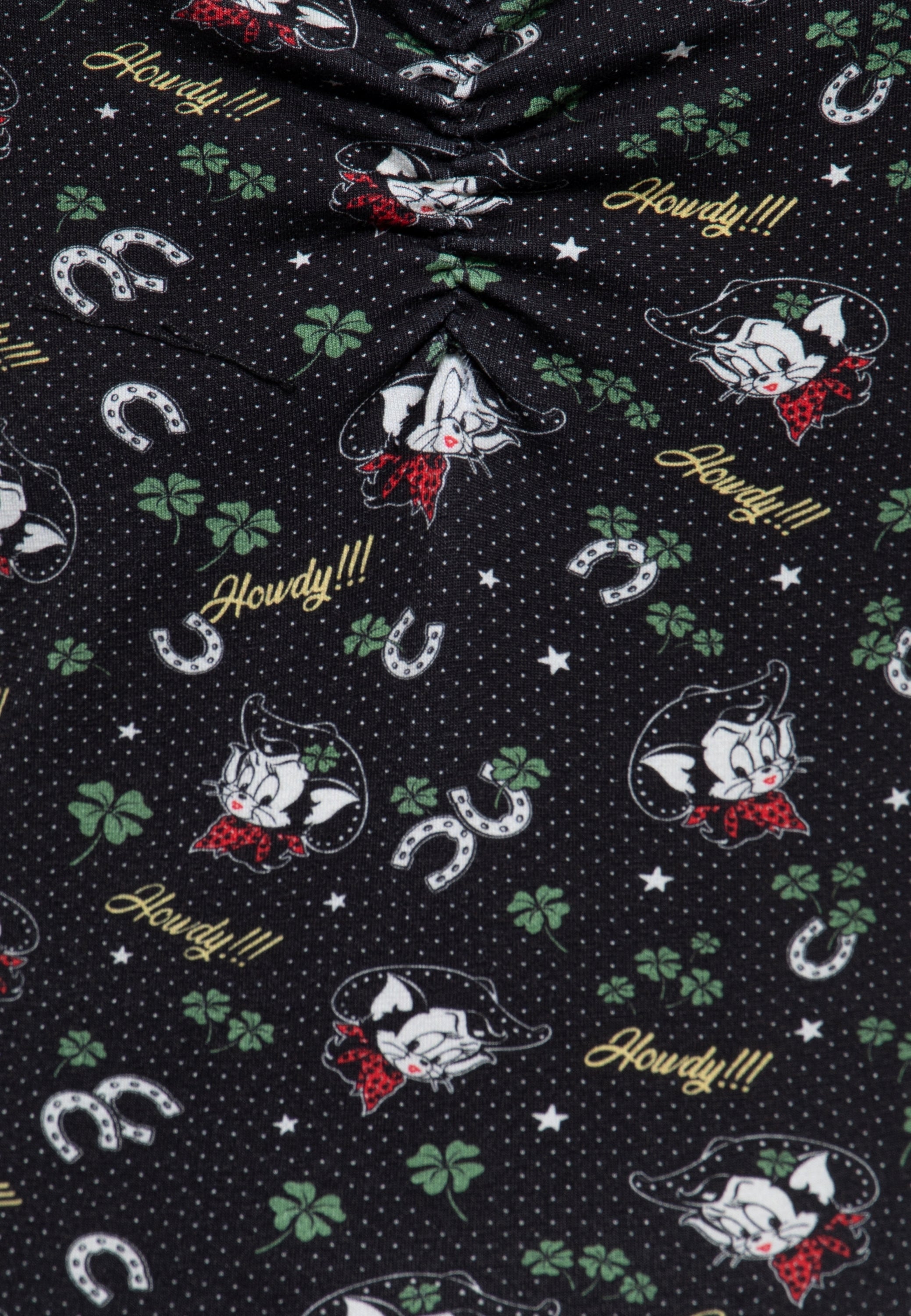 Queen Kerosin - Allover-Print Swingkleid «Howdy»