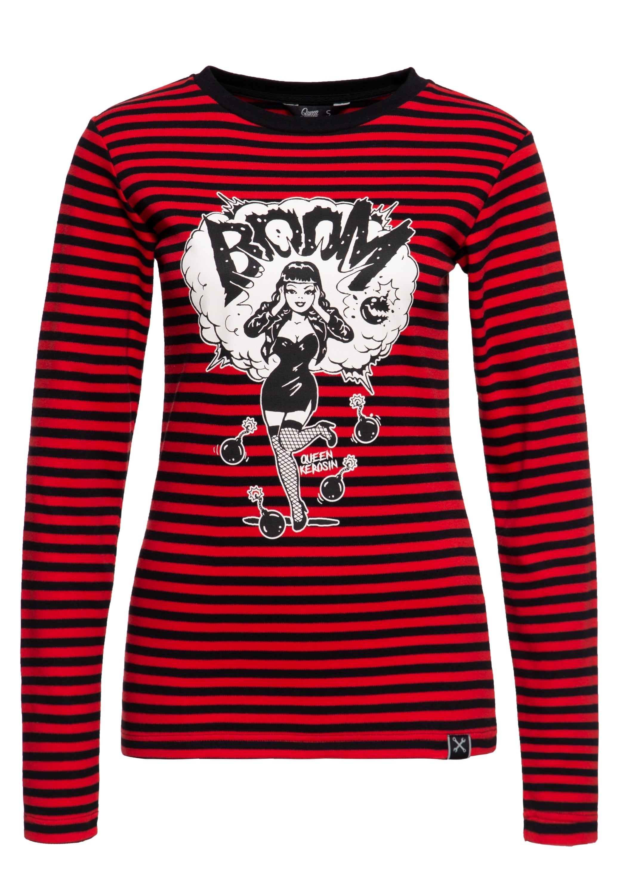 Queen Kerosin - Basic Langarmshirt «Bomb Devil»