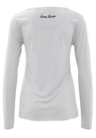 Queen Kerosin - Basic Longsleeve mit offenen Abschlüssen und Logo Stickerei