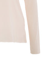 Queen Kerosin - Basic Longsleeve mit offenen Abschlüssen und Logo Stickerei