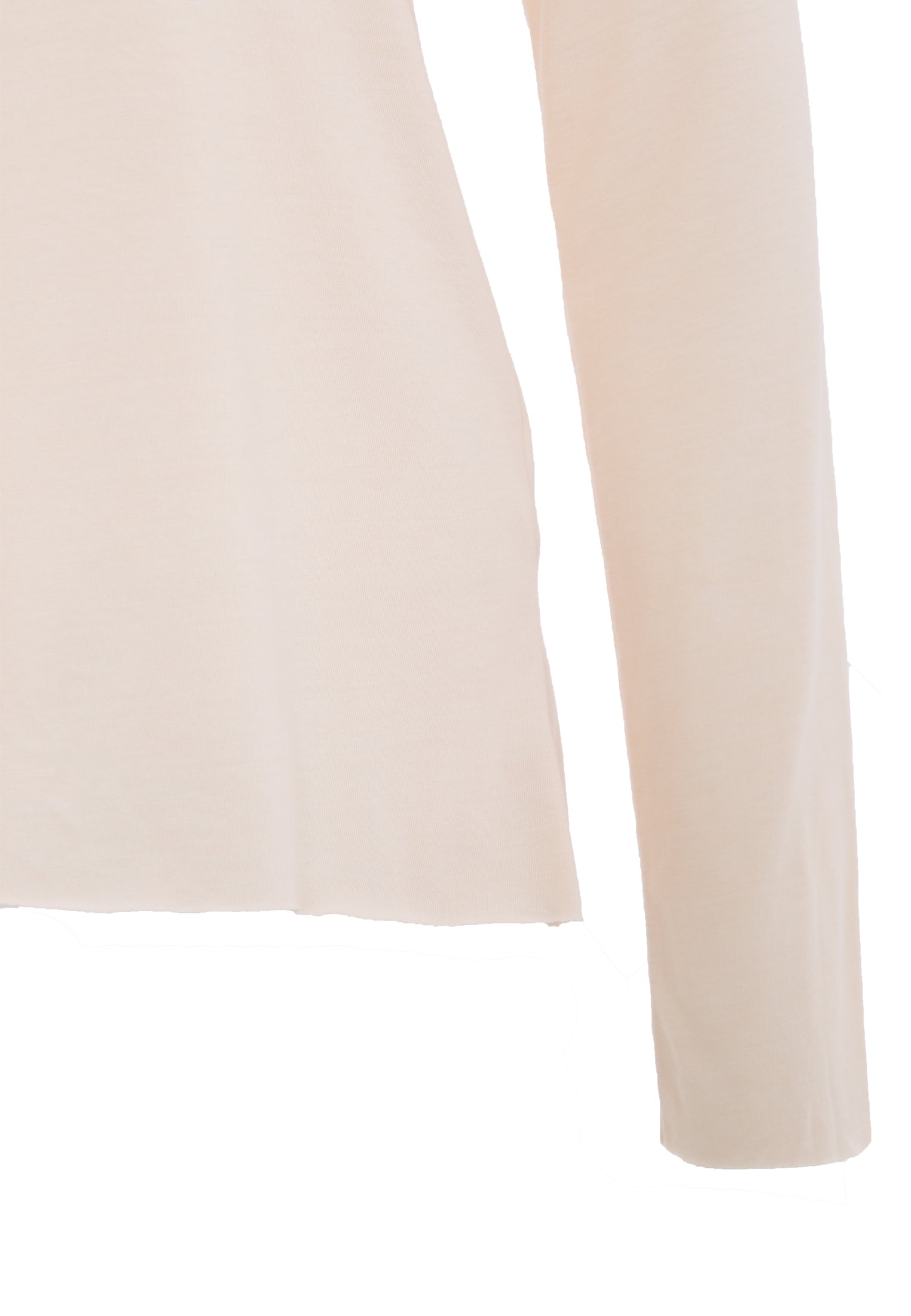 Queen Kerosin - Basic Longsleeve mit offenen Abschlüssen und Logo Stickerei