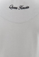 Queen Kerosin - Basic Longsleeve mit offenen Abschlüssen und Logo Stickerei