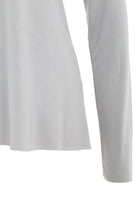 Queen Kerosin - Basic Longsleeve mit offenen Abschlüssen und Logo Stickerei