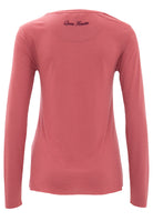 Queen Kerosin - Basic Longsleeve mit offenen Abschlüssen und Logo Stickerei