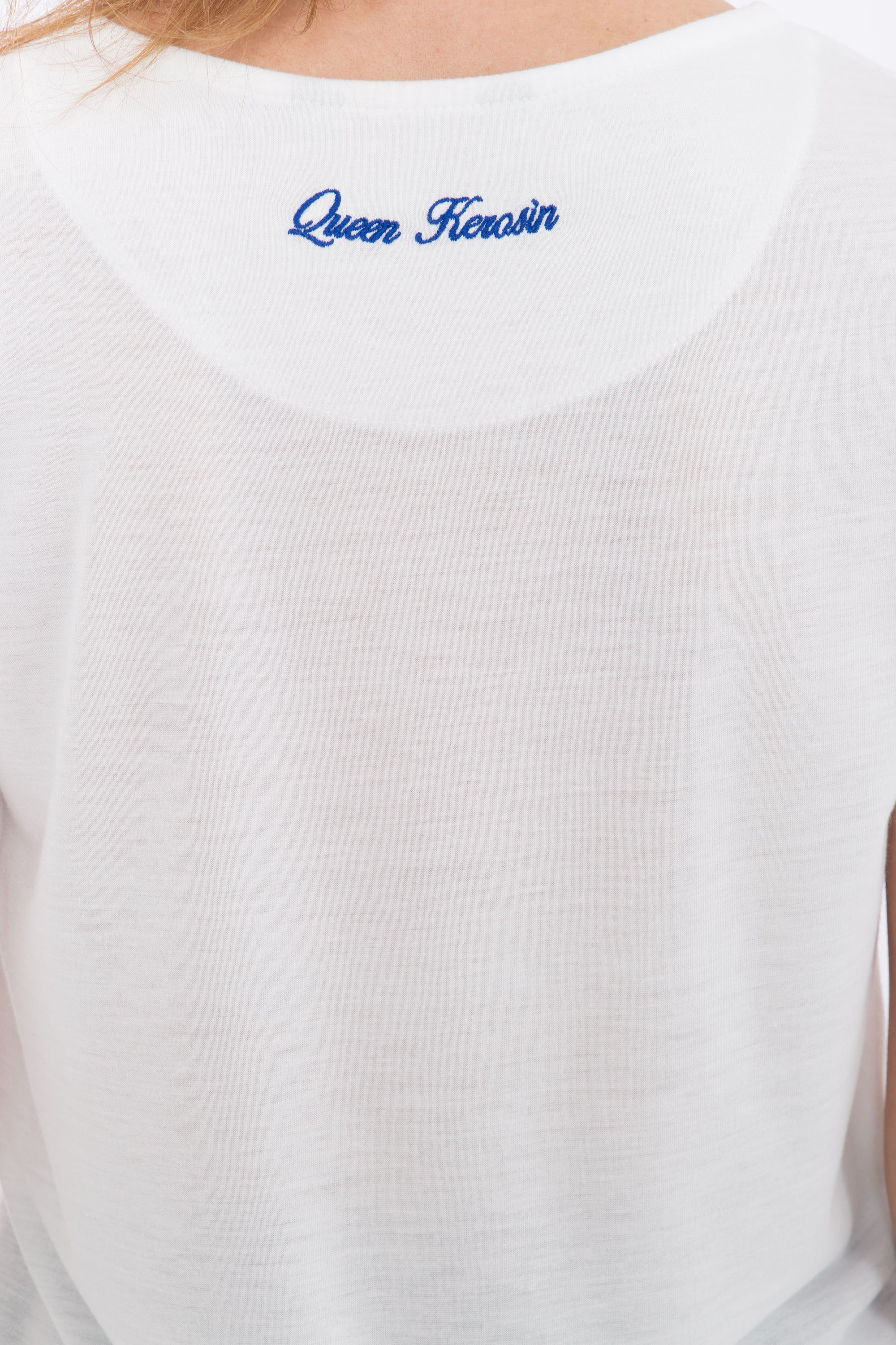 Queen Kerosin - Basic T-Shirt aus Viskose-Mix