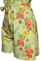 Queen Kerosin - Blusen Jumpsuit «Hibiscus Mint»