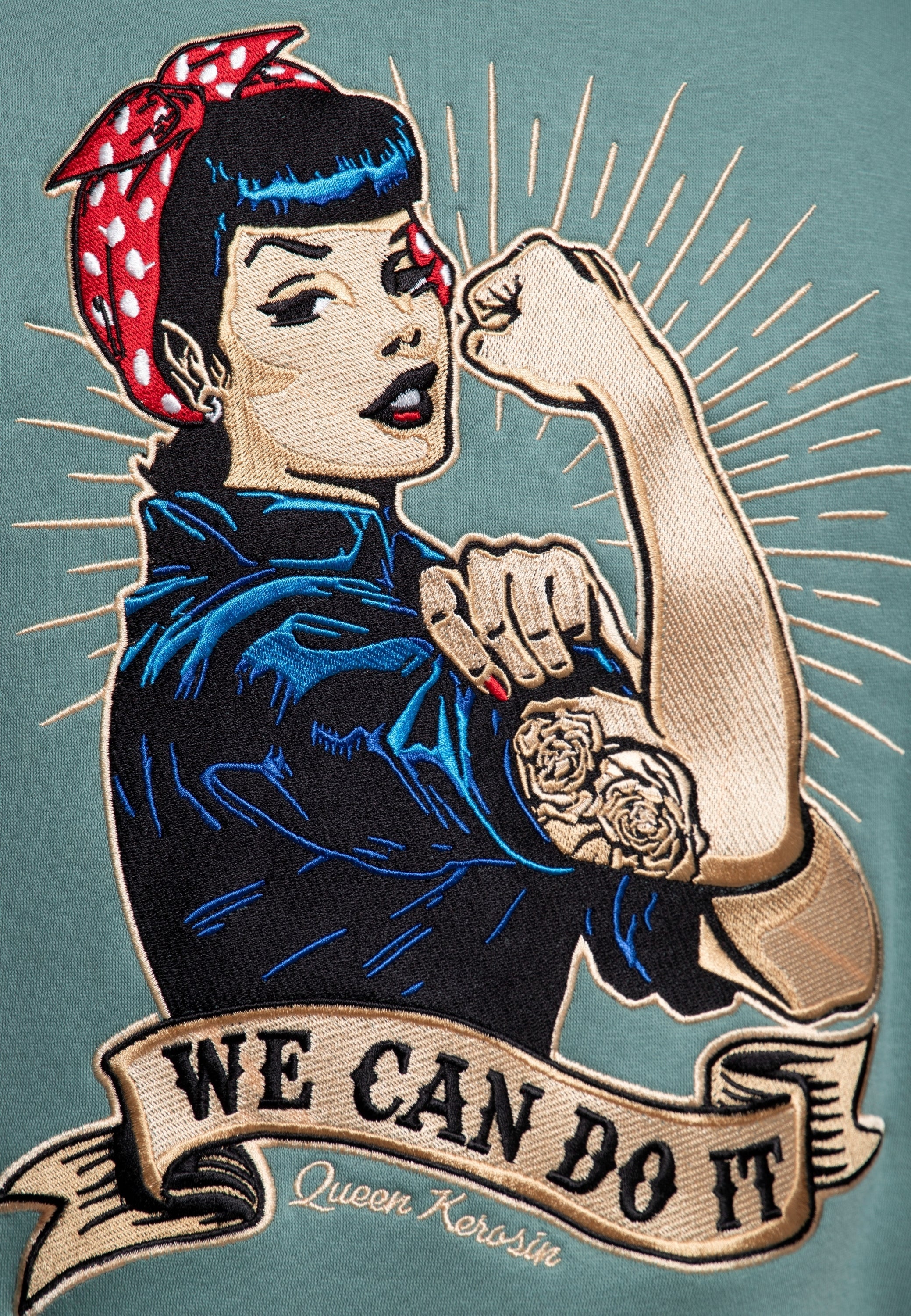 Queen Kerosin - College Jacke «We Can Do It»