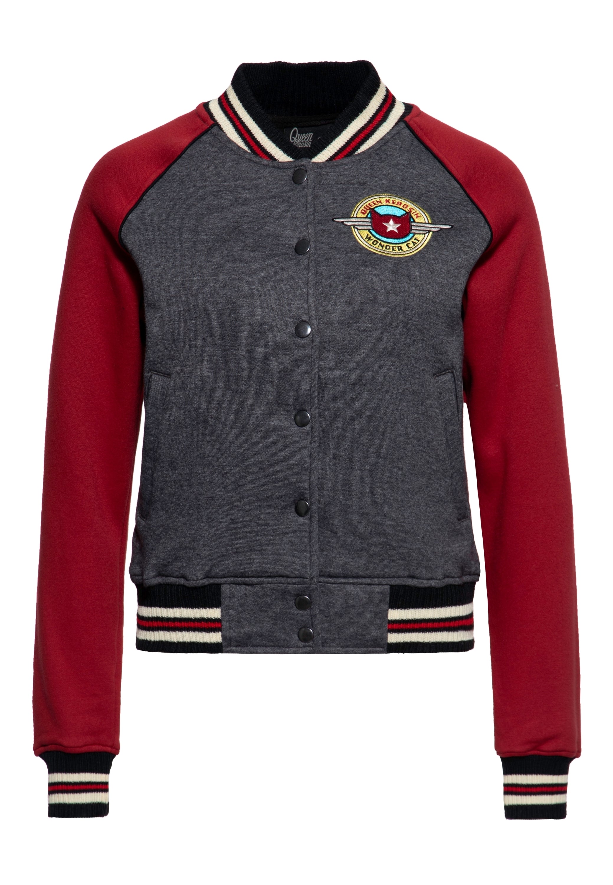Queen Kerosin - College Jacke «Wonder Cat»
