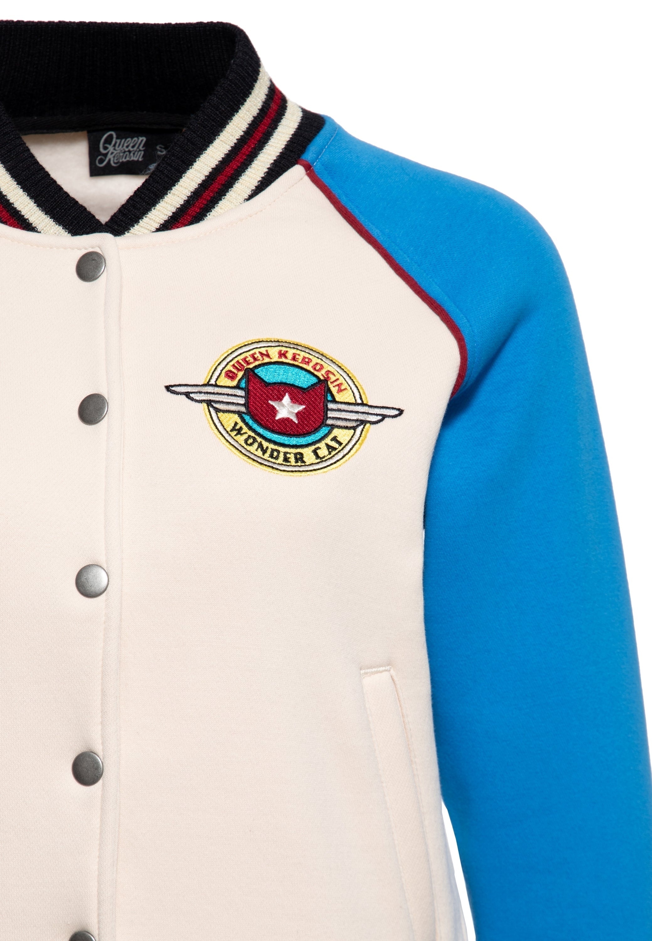 Queen Kerosin - College Jacke «Wonder Cat»