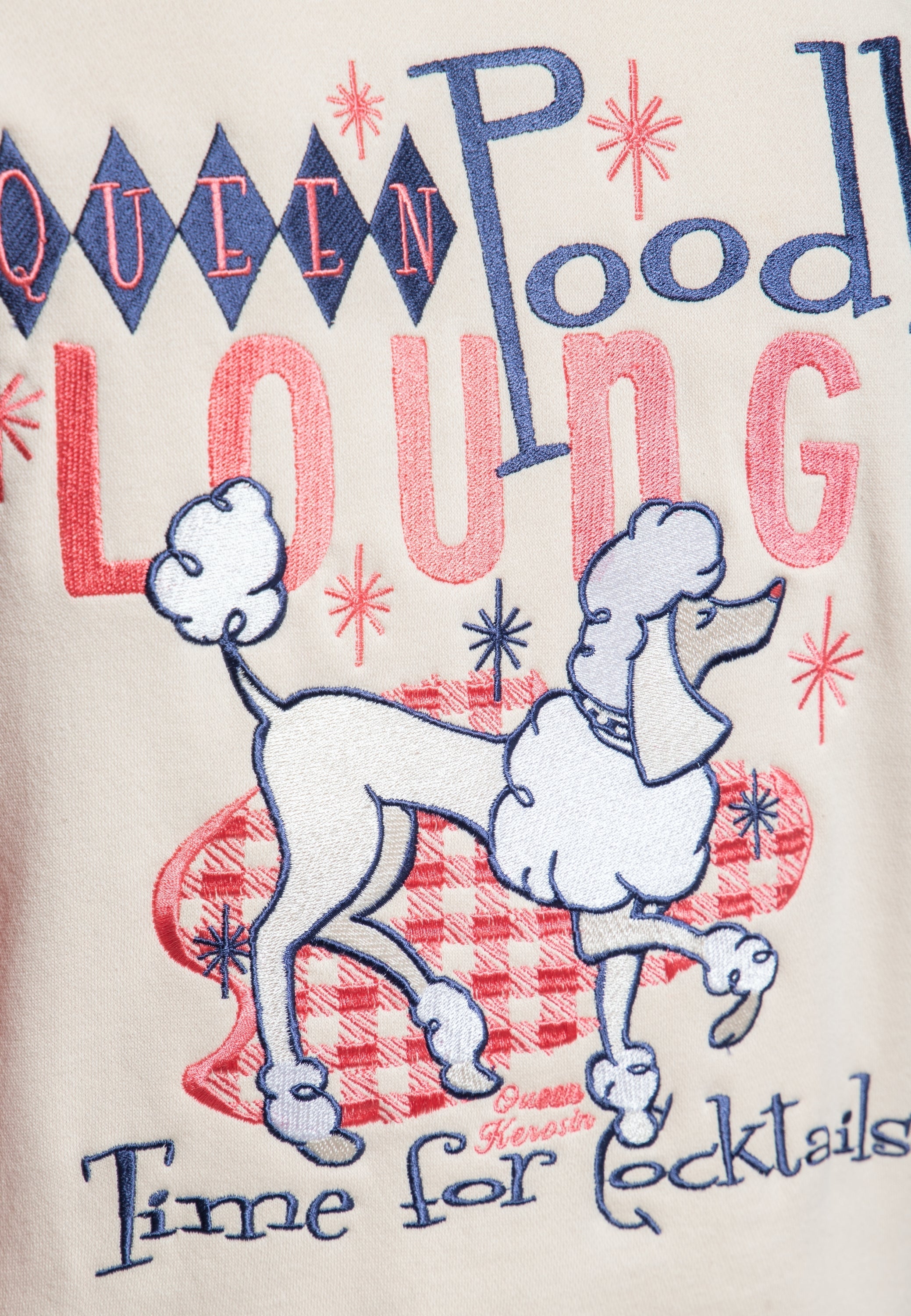 Queen Kerosin - College Sweatjacke «Poodle Lounge»