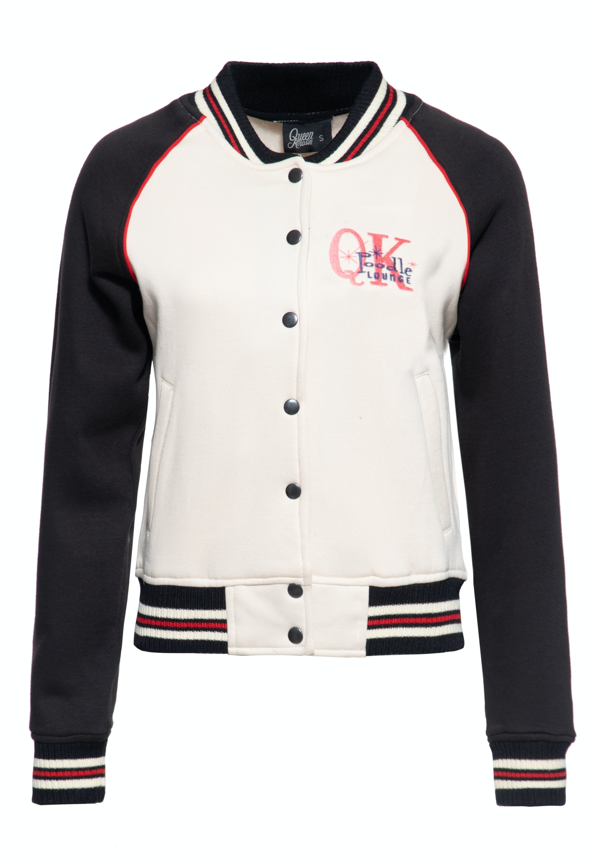 Queen Kerosin - College Sweatjacke «Poodle Lounge»
