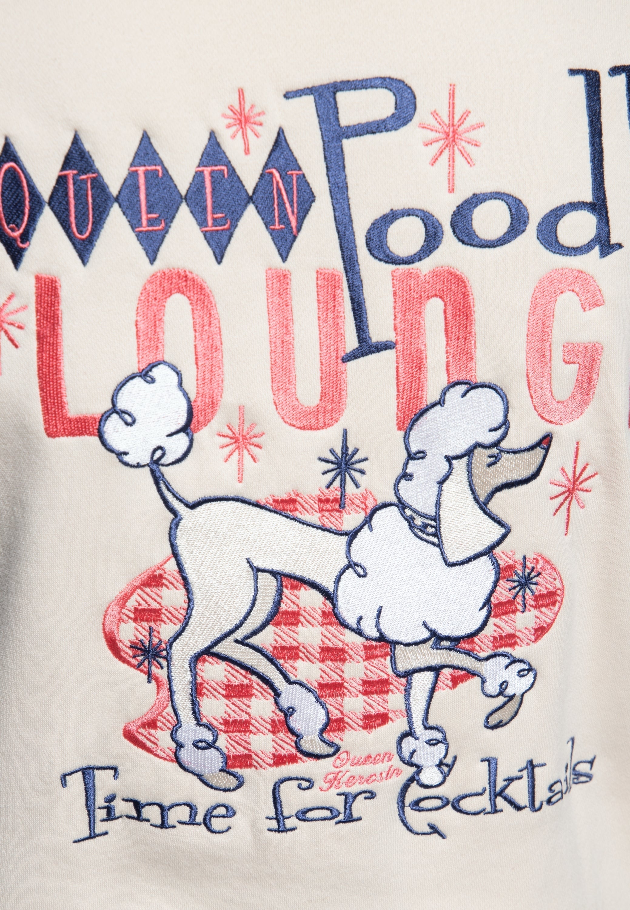 Queen Kerosin - College Sweatjacke «Poodle Lounge»