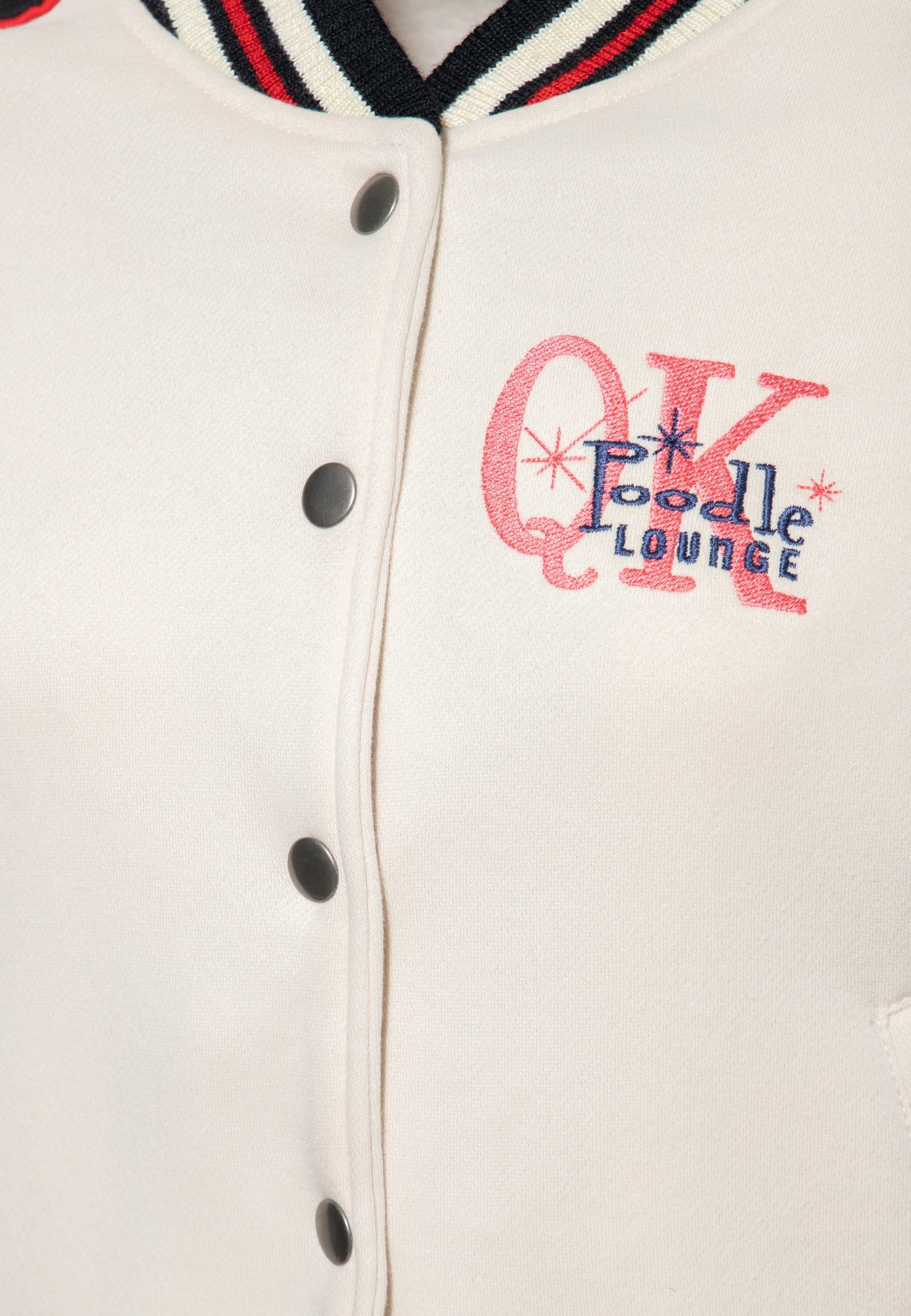 Queen Kerosin - College Sweatjacke «Poodle Lounge»