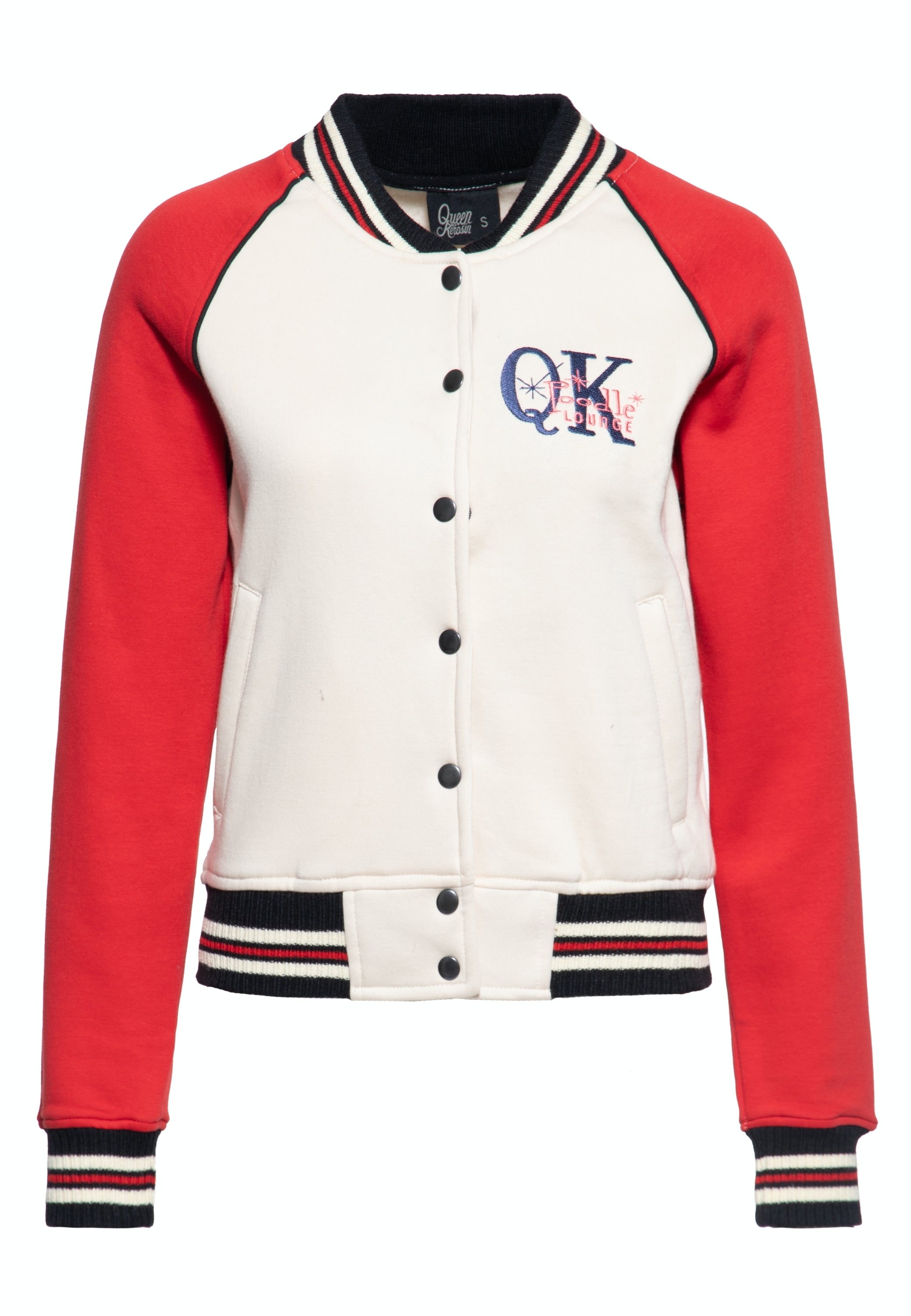 Queen Kerosin - College Sweatjacke «Poodle Lounge»