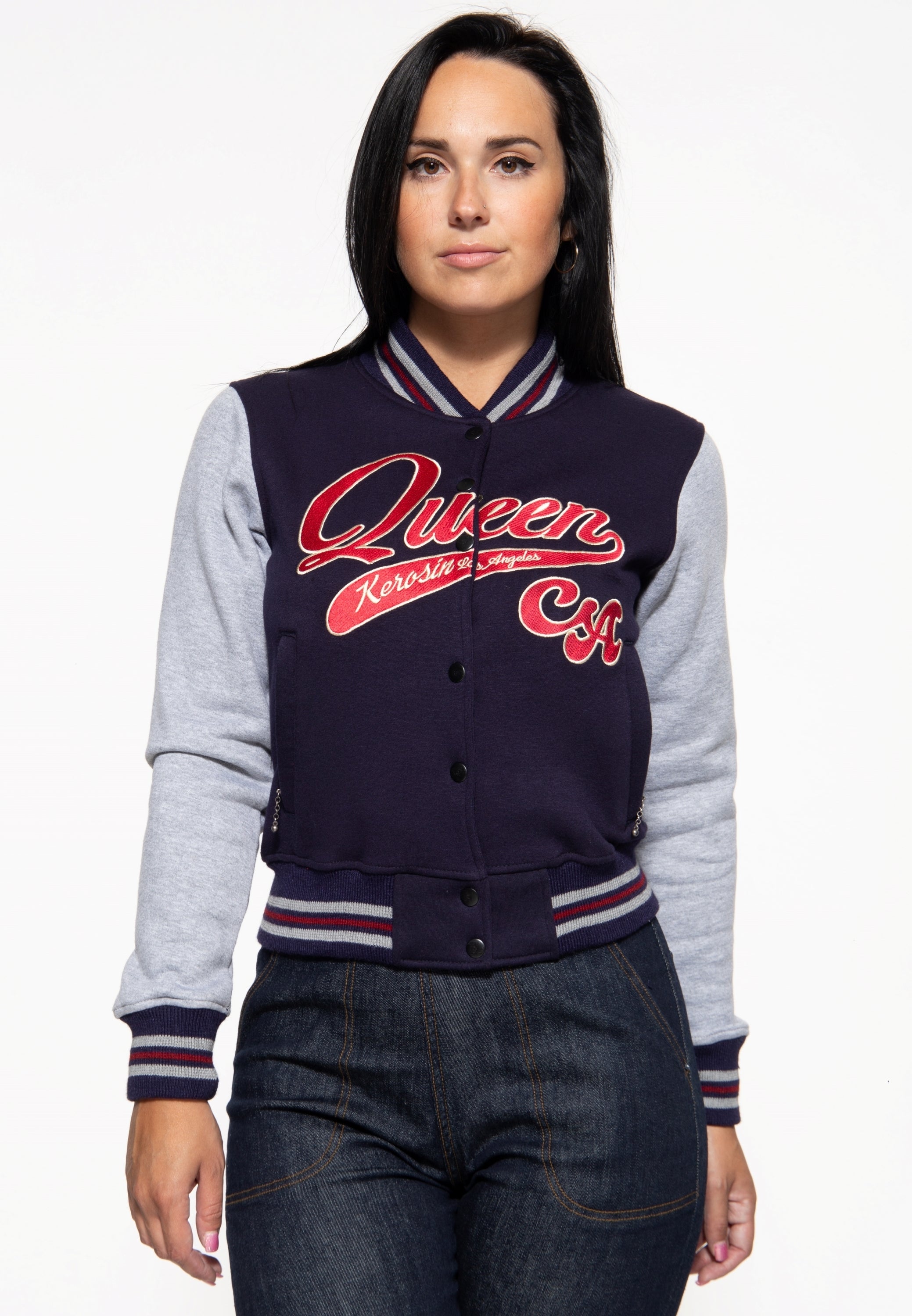 Queen Kerosin - College Sweatjacke «Queen CA»