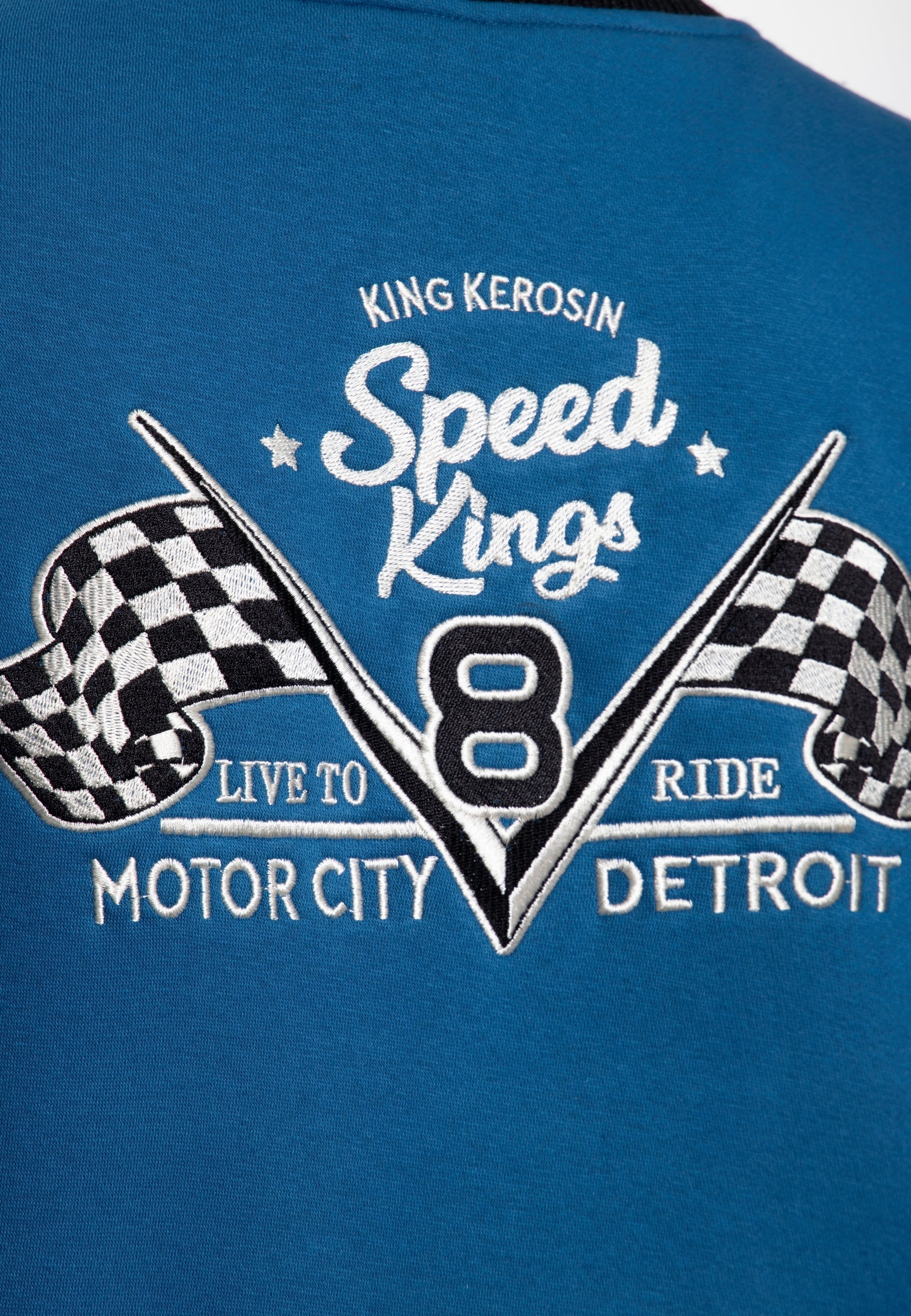 King Kerosin - Collegejacke «Speed Kings V8»