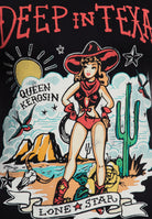 Queen Kerosin - Contrast T-Shirt «Deep in Texas»