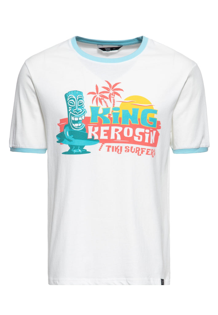 King Kerosin - Contrast T-Shirt «Tiki Surfers»