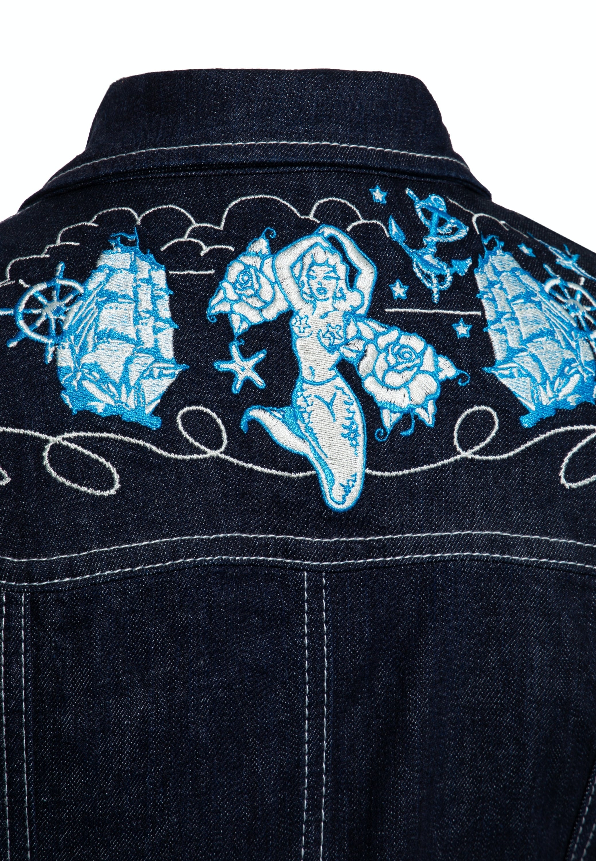 Queen Kerosin - Denim Bleistiftkleid