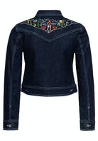 Queen Kerosin - Denim Jeansjacke im Western-Style