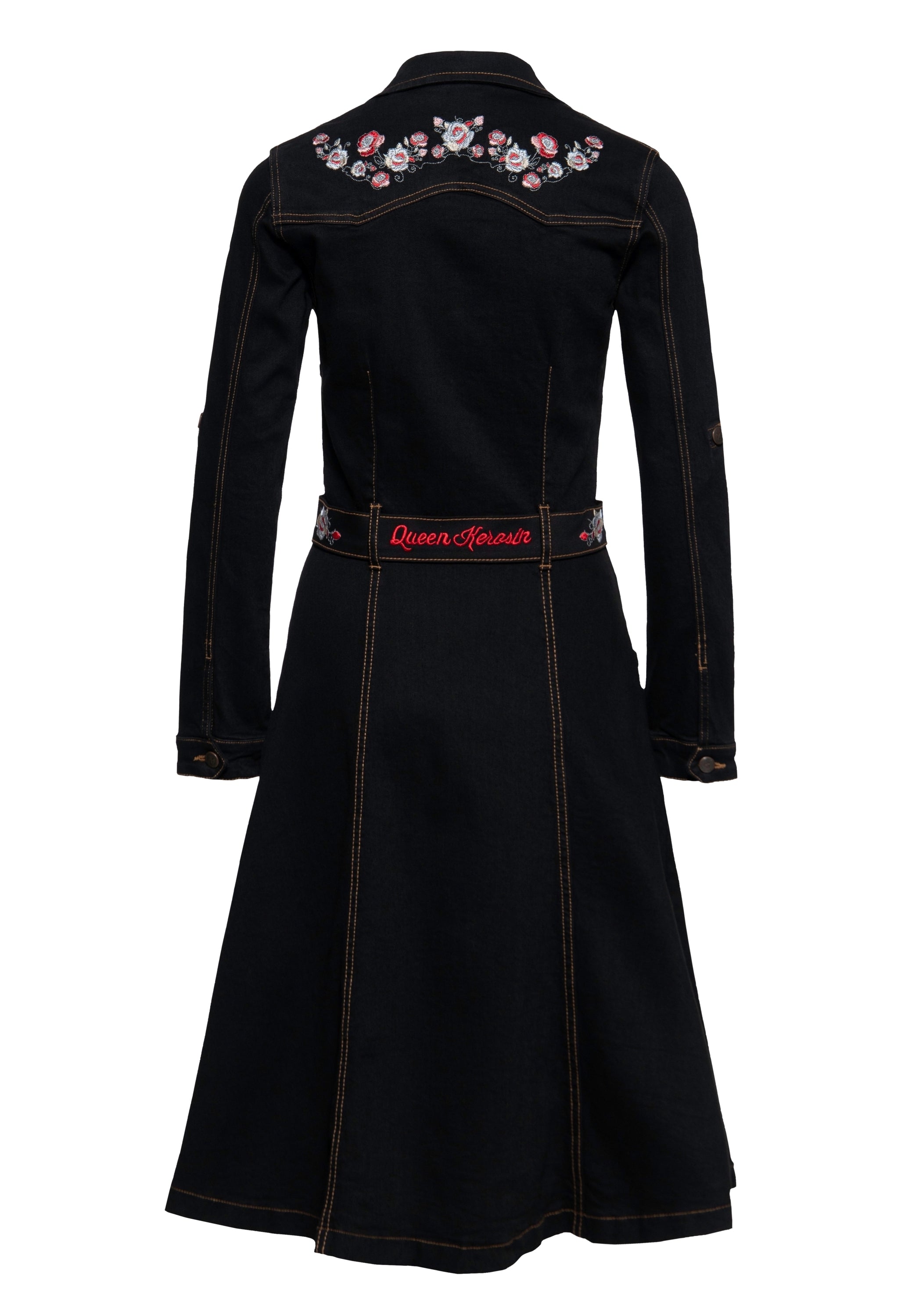 Queen Kerosin - Denim Swing Kleid