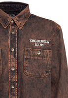 King Kerosin - Denim Worker Hemd Tint Washed