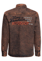 King Kerosin - Denim Worker Hemd Tint Washed
