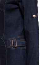 Queen Kerosin - Denim Workwear Pencil Kleid