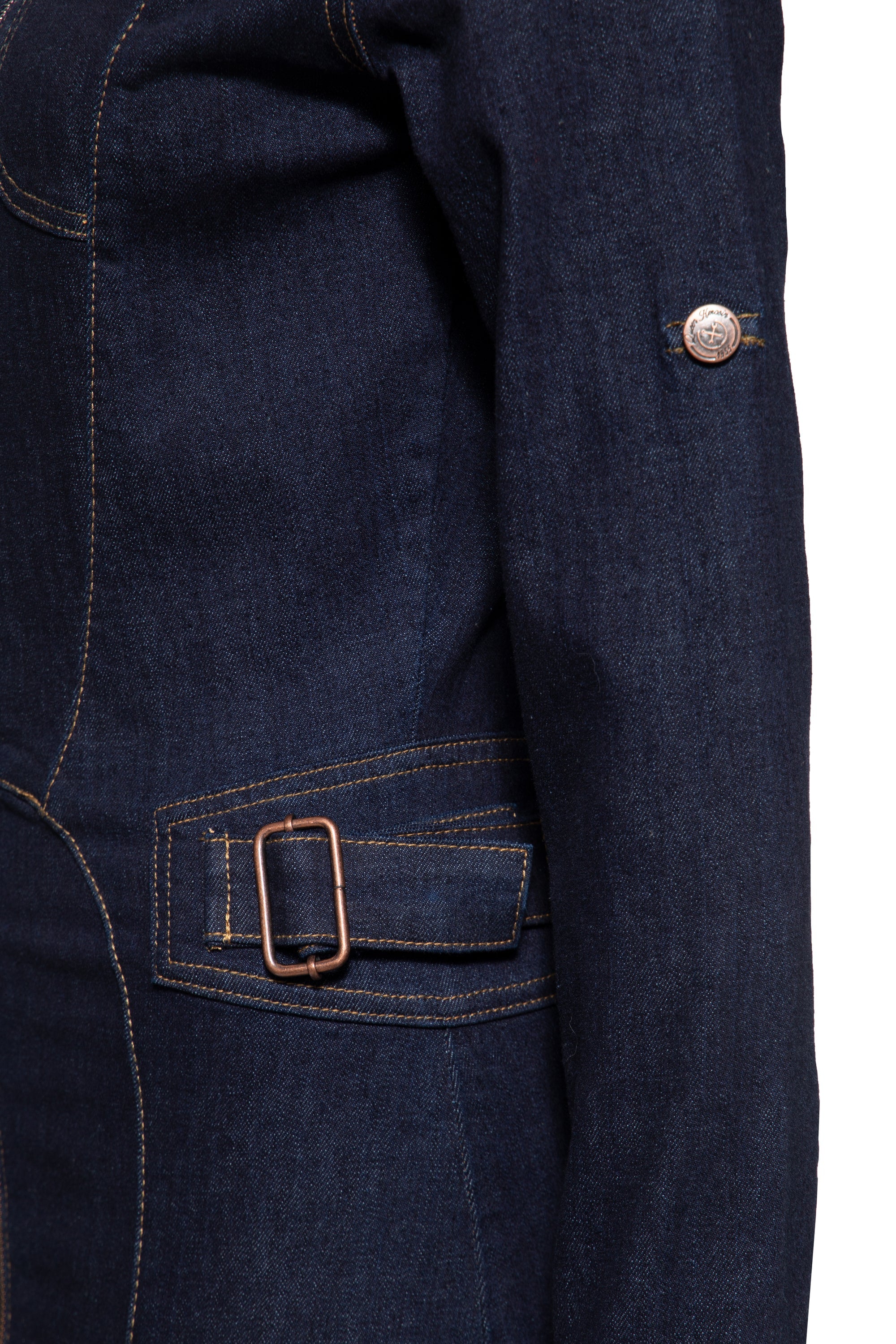 Queen Kerosin - Denim Workwear Pencil Kleid