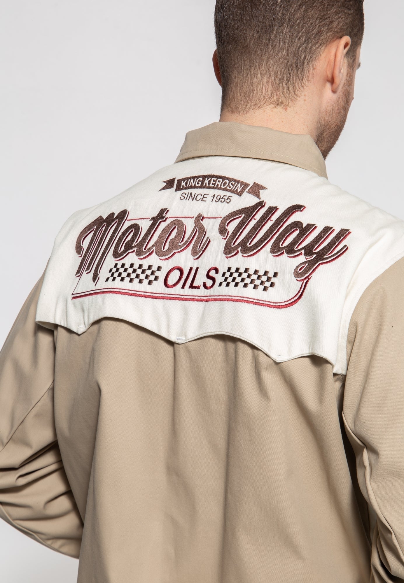 King Kerosin - Gabardine Jacke «Motorway Oils»