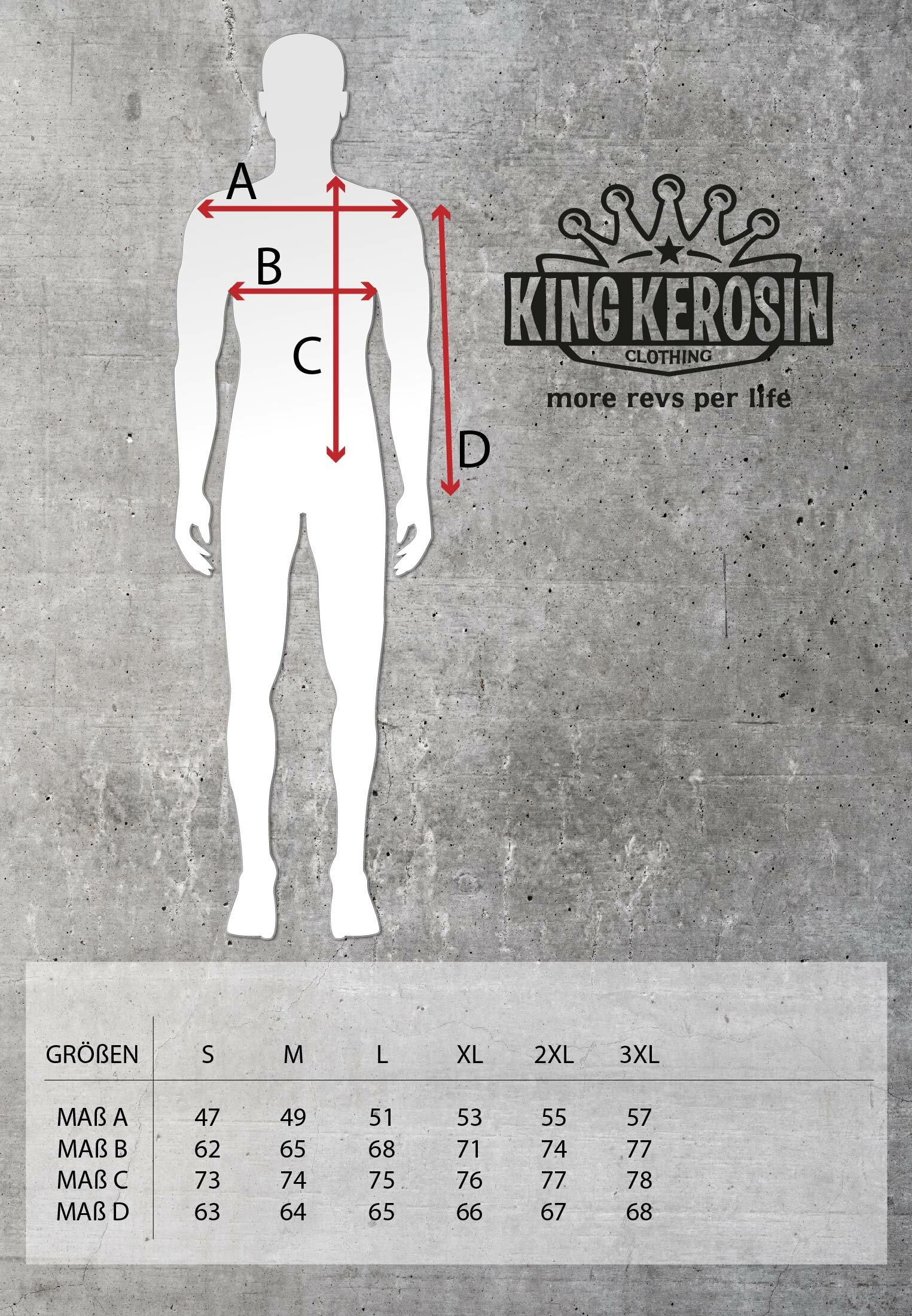 King Kerosin - Gabardine Jacke «Motorway Oils»