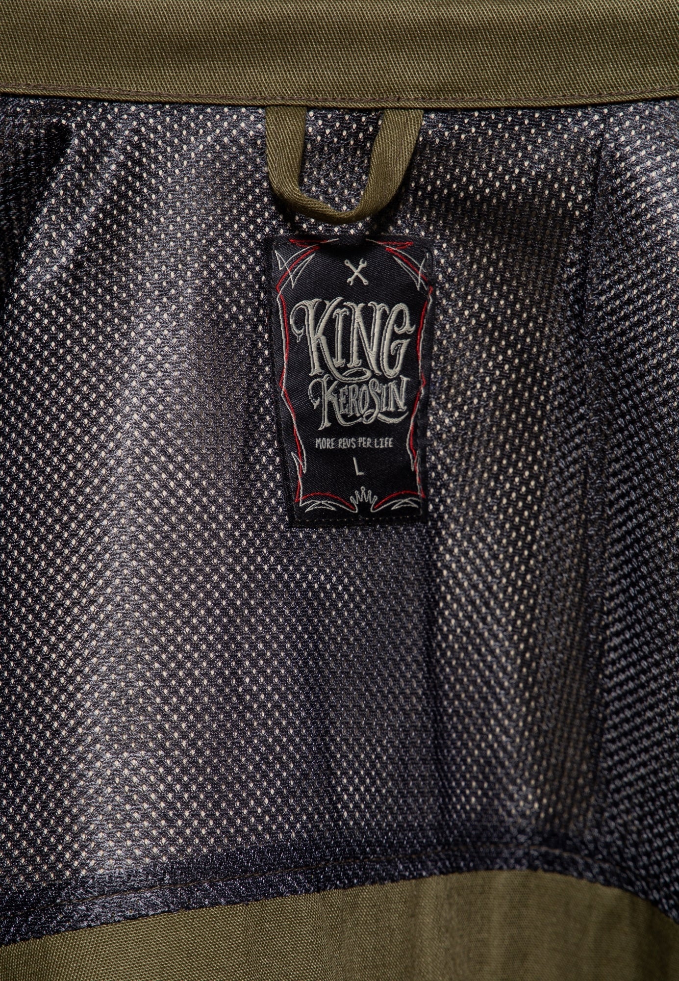King Kerosin - Gabardine Jacke «Motorway Oils»