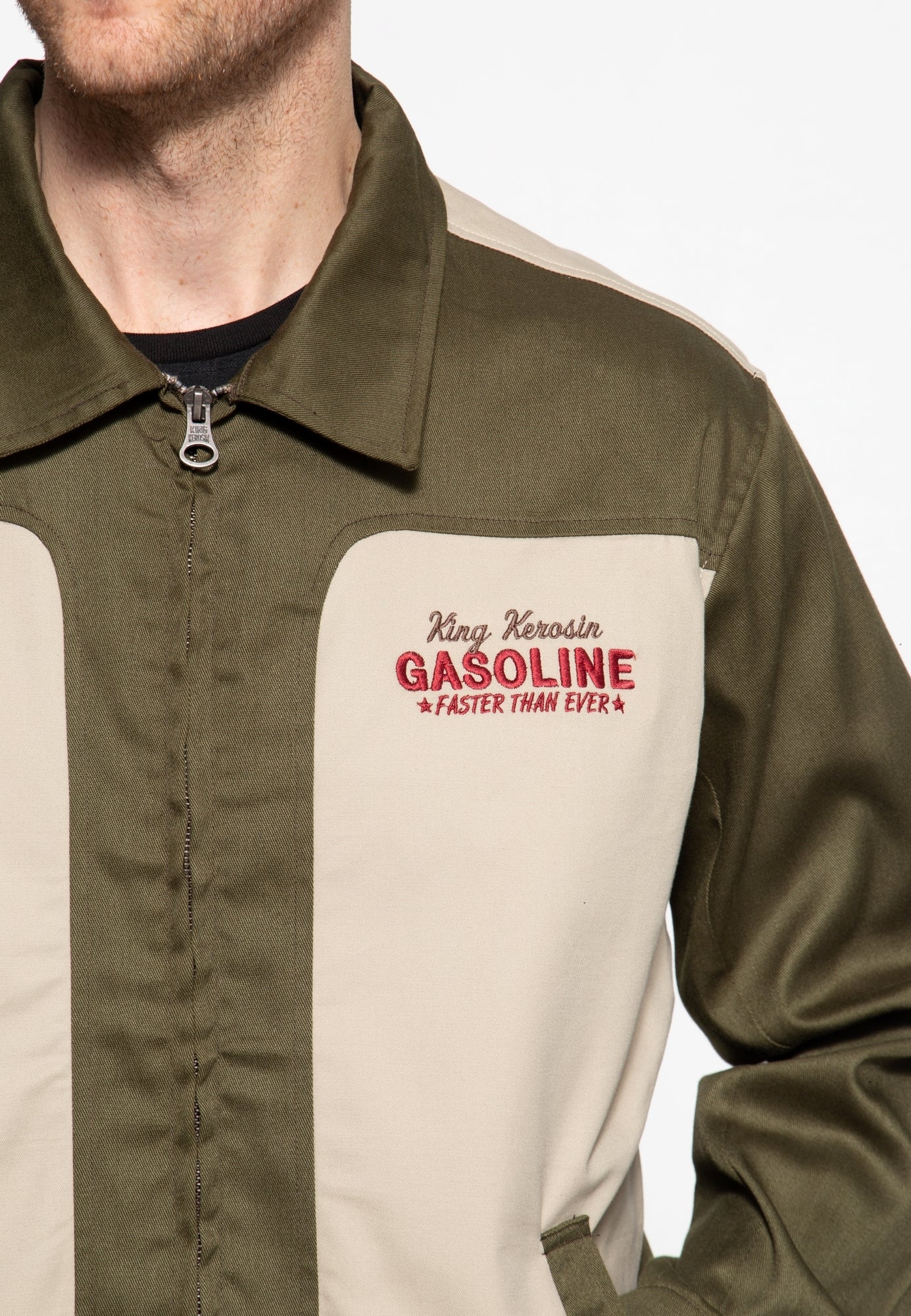 King Kerosin - Gabardine Jacke «Motorway Oils»