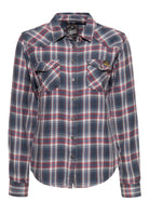 Queen Kerosin - Hemdbluse in Karo-Optik