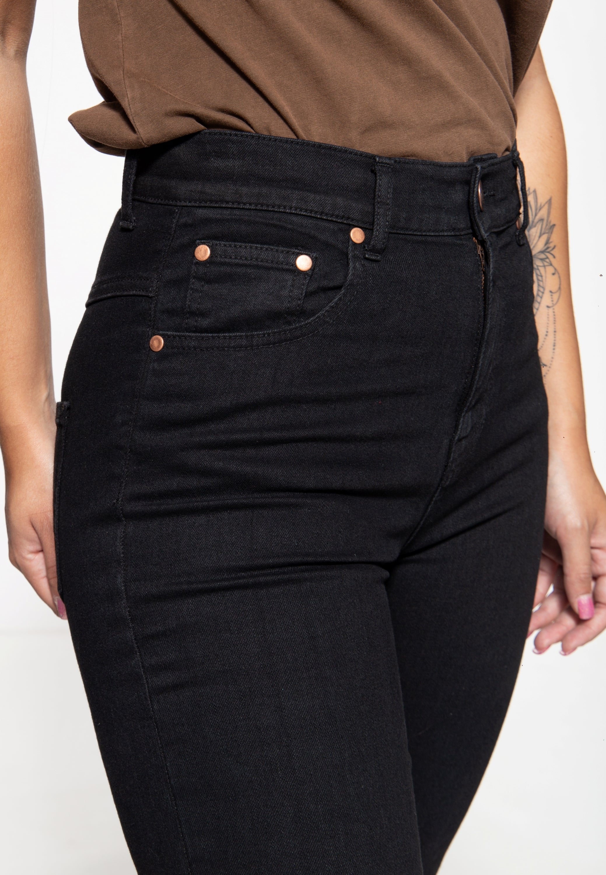 Queen Kerosin - High Waist Slim Fit Jeans «Betty»