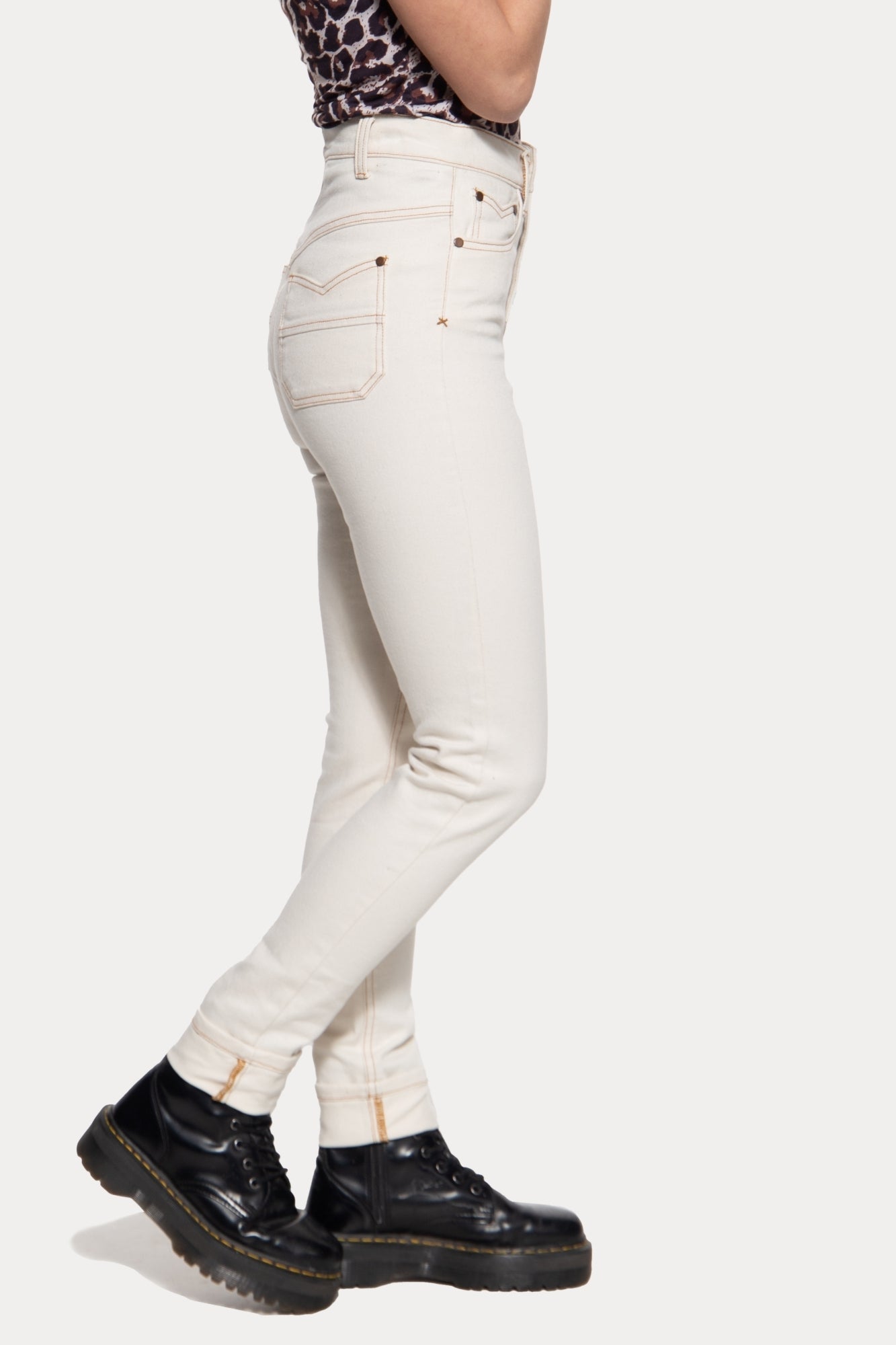 Queen Kerosin - High Waist Slim Fit Jeans «Betty»