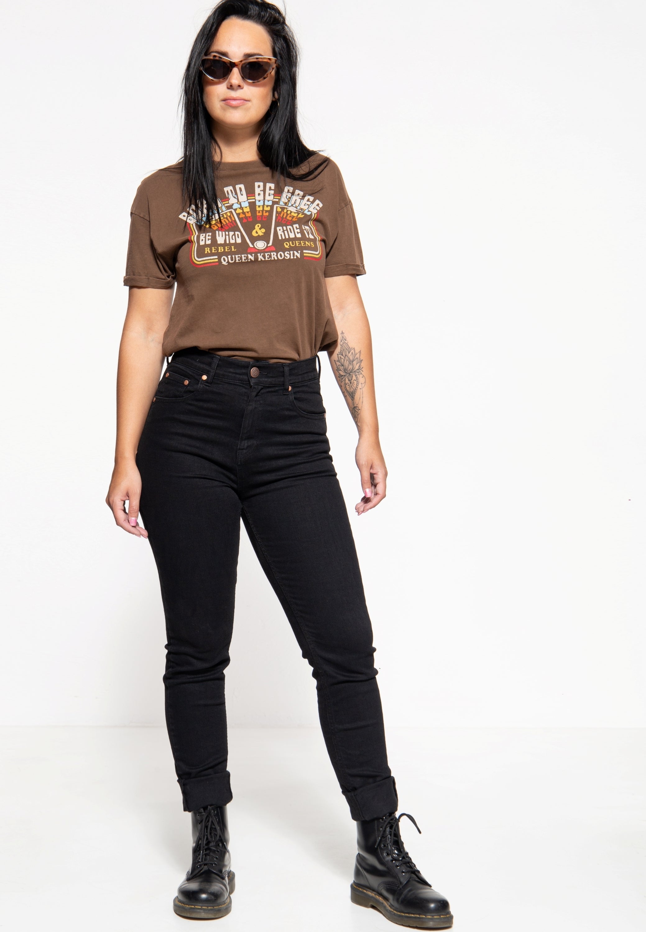 Queen Kerosin - High Waist Slim Fit Jeans «Betty»