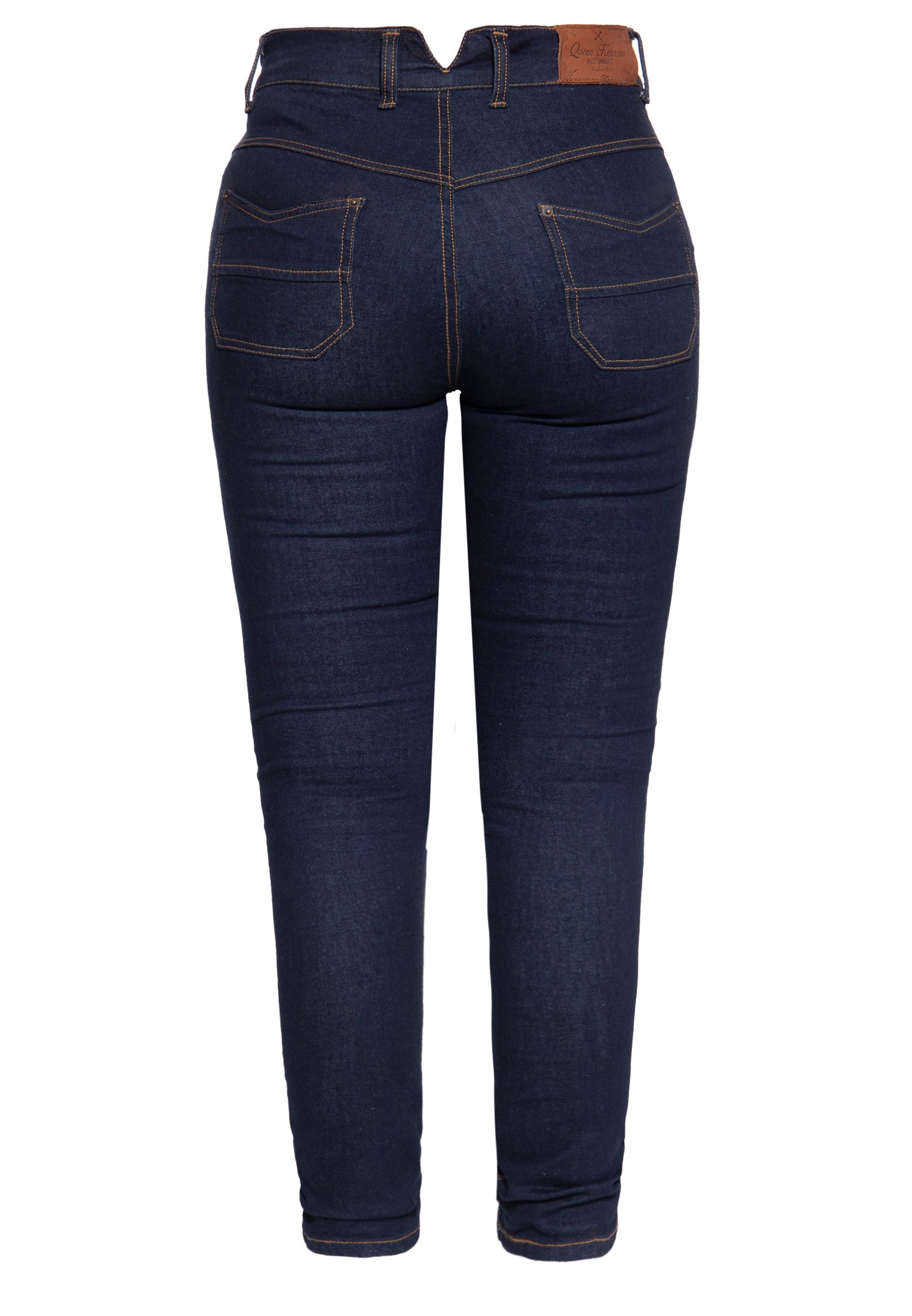 Queen Kerosin - High Waist Slim Fit Jeans im 5-Pocket-Design «Betty»