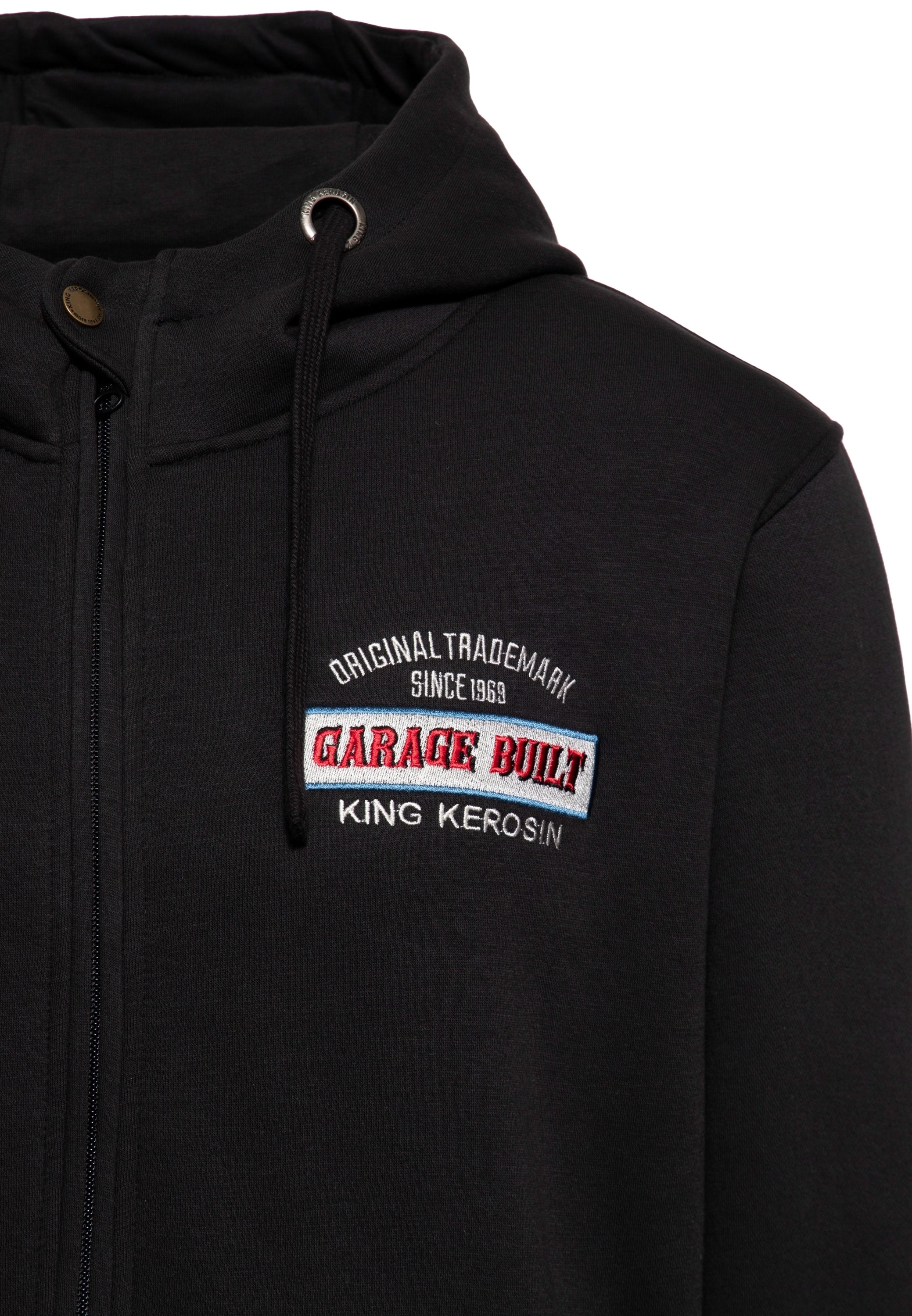 Kapuzen-Sweatjacke «Garage Built» - KING KEROSIN