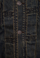 King Kerosin - Denim Weste Stickerei «Motor State»